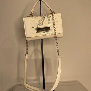 Marc New York Andrew Marc Snake Print White and Gold Crossbody